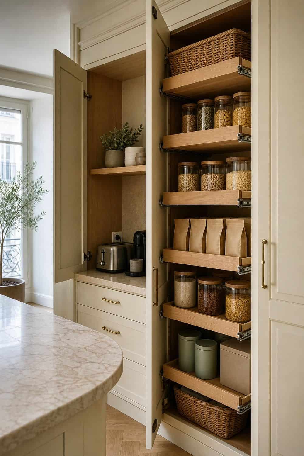 25 European Kitchen Ideas for a Collected Everyday Space european kitchen ideas 14 built in or hidden pantry wall