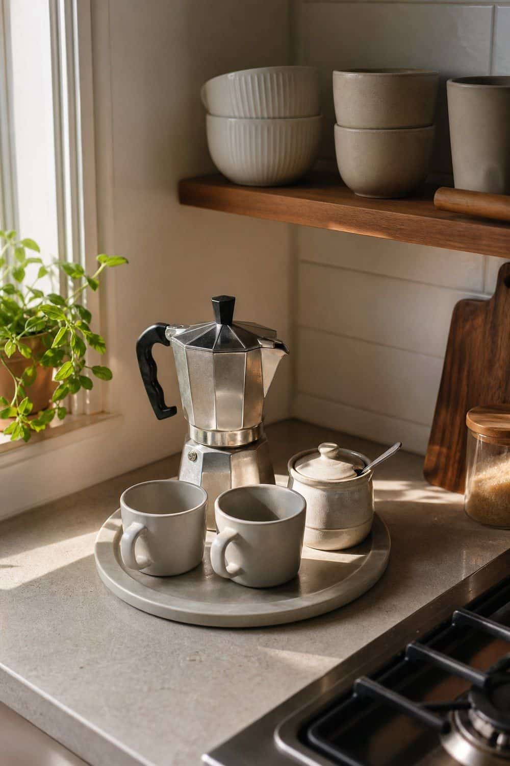 25 European Kitchen Ideas for a Collected Everyday Space european kitchen ideas 17 coffee or espresso corner