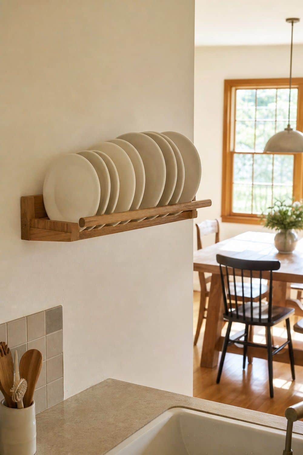 25 European Kitchen Ideas for a Collected Everyday Space european kitchen ideas 21 slim plate rack or dish rail