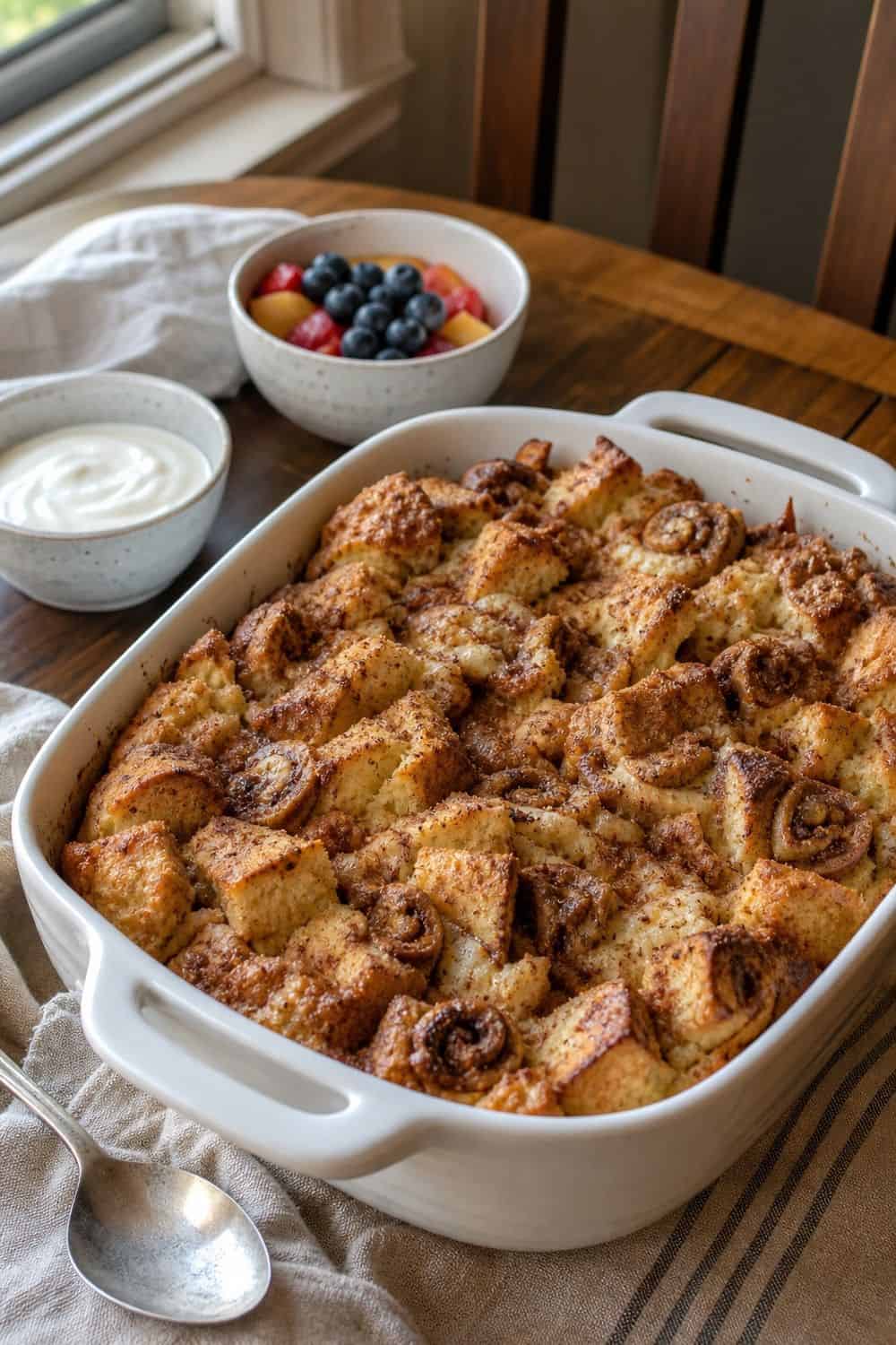 20 Fall Breakfast Ideas for Cozy Food Moments cinnamon roll french toast bake for fall breakfast ideas