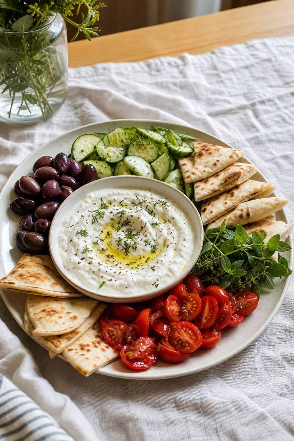 20 Fermented Food Board Ideas for Cozy Food Moments fermented food board 05 greek yogurt mezze board