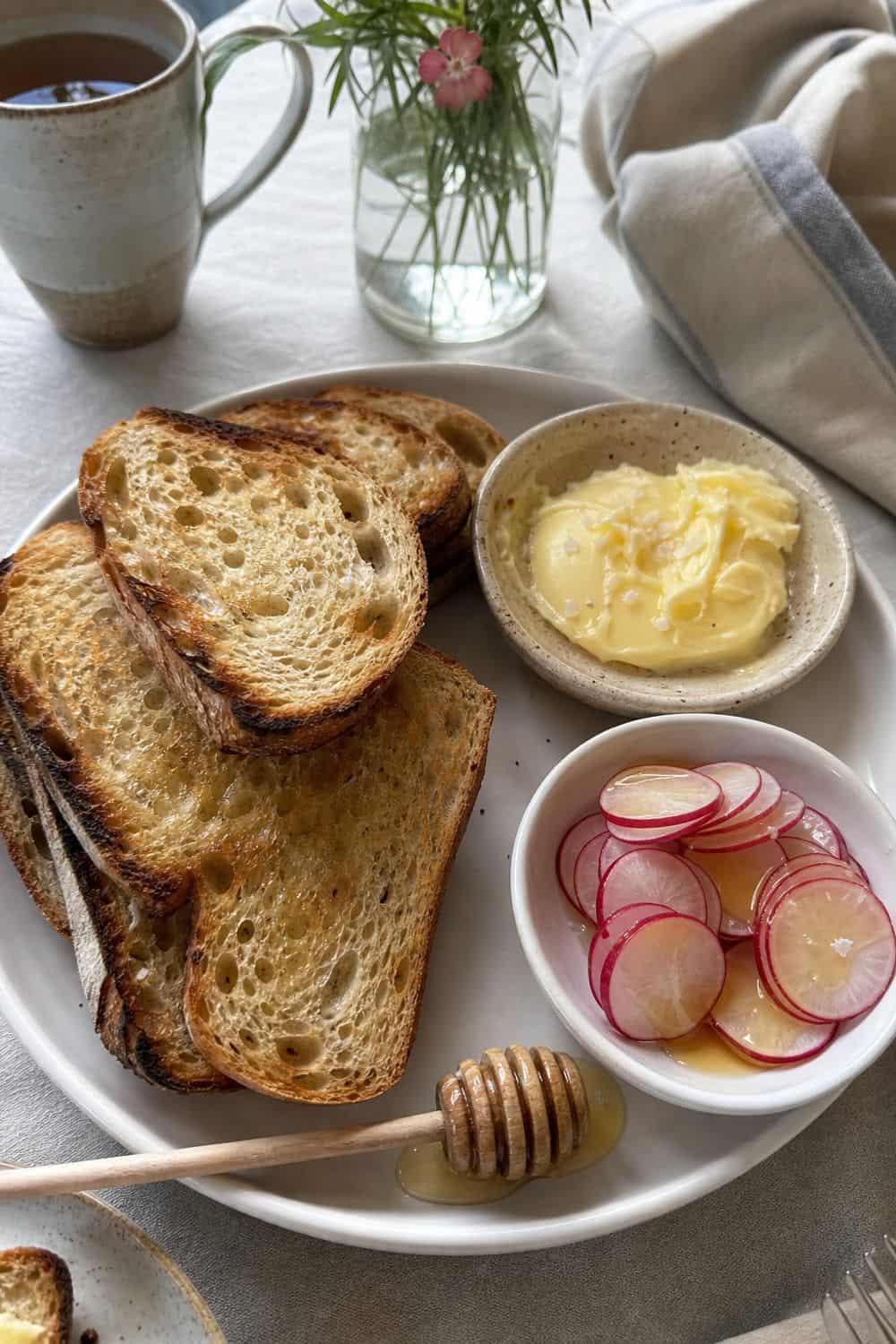20 Fermented Food Board Ideas for Cozy Food Moments fermented food board 11 sourdough toast cultured butter board