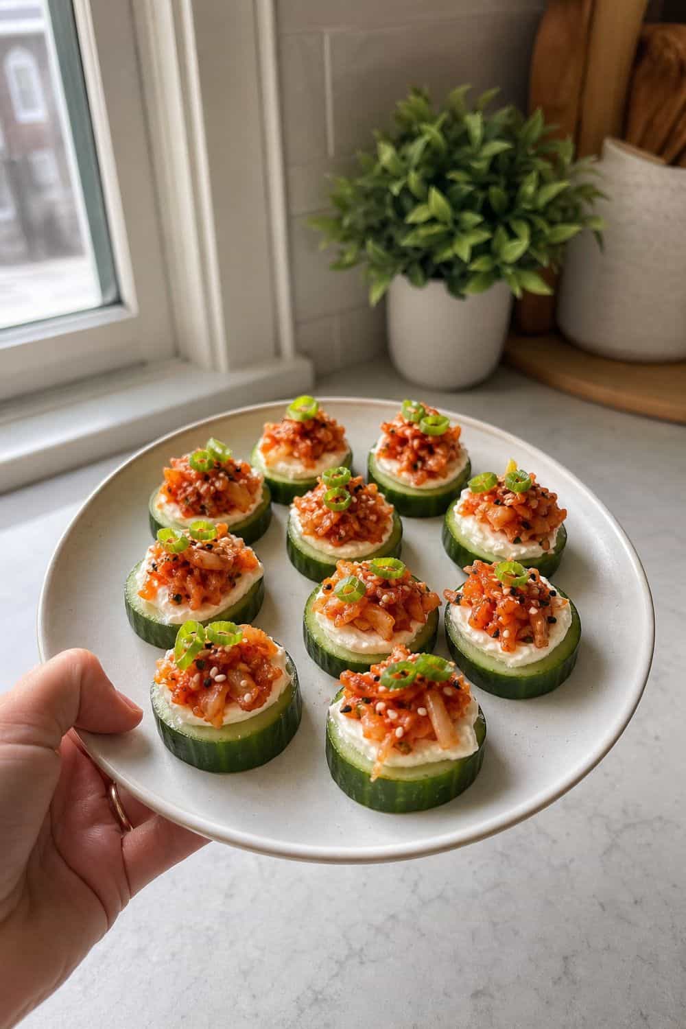 20 Fermented Food Board Ideas for Cozy Food Moments fermented food board 13 kimchi cucumber cream cheese plate