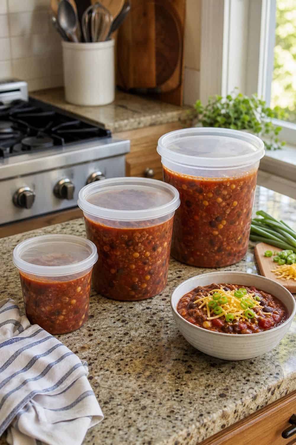 20 Freezer Meal Prep Ideas That Make Life Easier 2. Dinner-Size Chili Containers