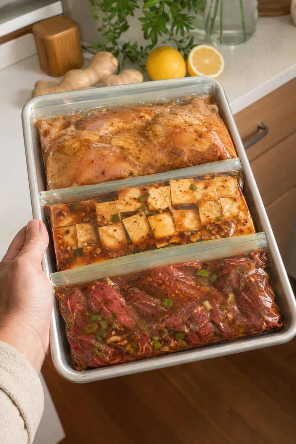 20 Freezer Meal Prep Ideas That Make Life Easier 11. Marinade Protein Packs