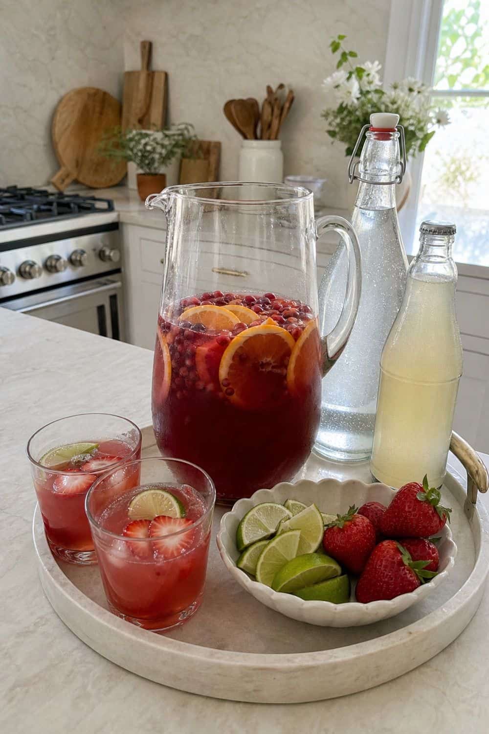 Offer A Sparkling Mocktail Station