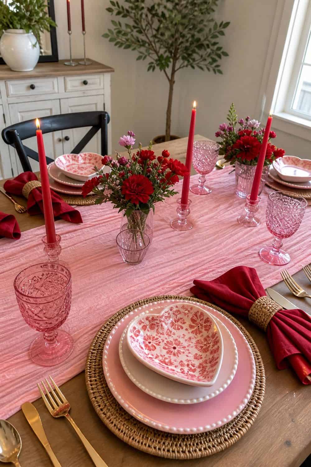 Style A Playful Pink And Red Tablescape