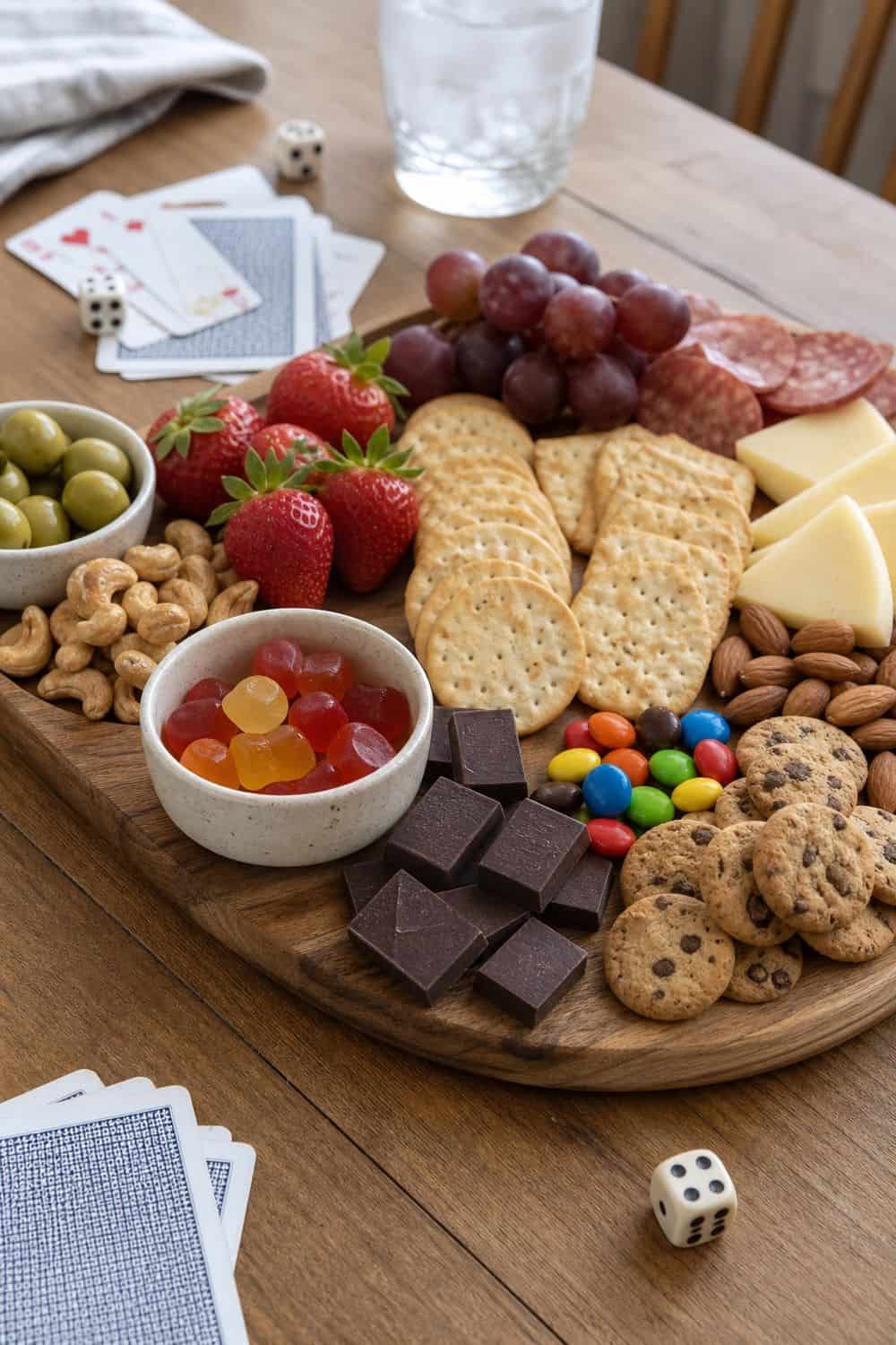 20 Game Night Snack Board Ideas for Low-Mess Hosting game night snack board section 14