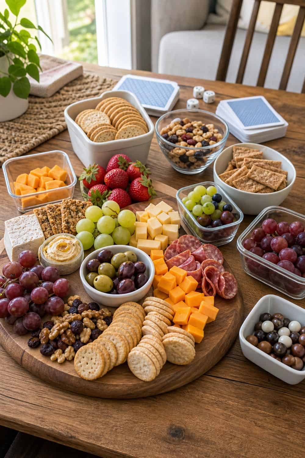 20 Game Night Snack Board Ideas for Low-Mess Hosting game night snack board section 17