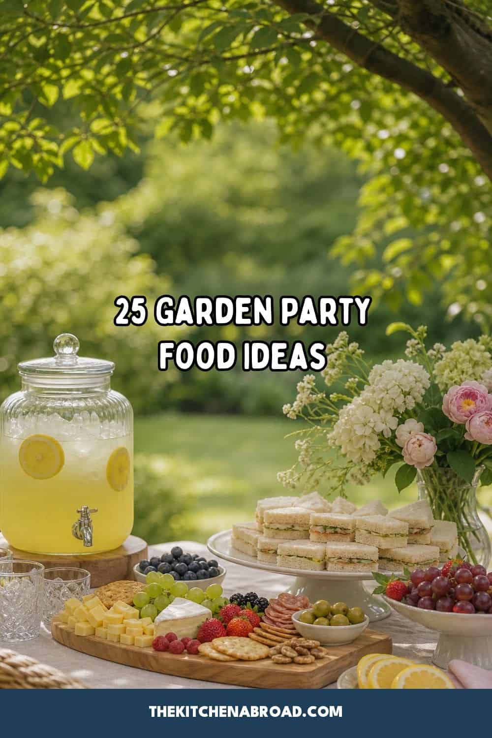 25 Garden Party Food Ideas for a Fresh Outdoor Spread garden party food ideas pinterest pin