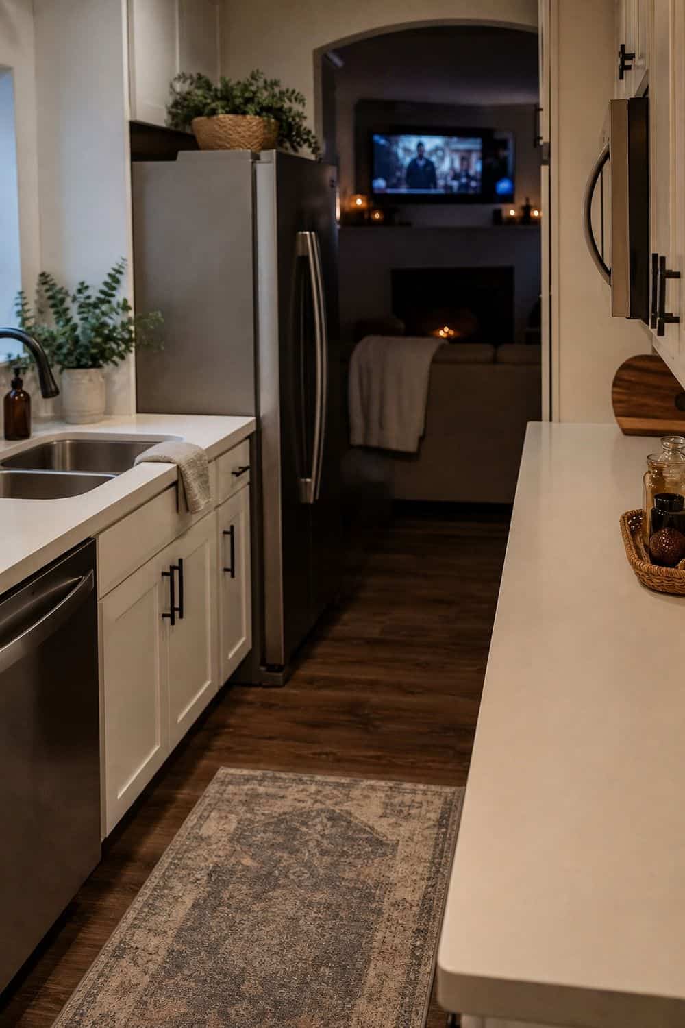 25 Halloween Movie Night Hosting Ideas for Easy Hosting 23. Keep the Kitchen Clear After the Movie Starts for a Halloween movie night hosting setup.