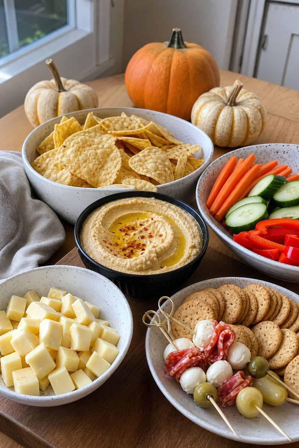 25 Halloween Party Food Ideas for Easy Hosting create a savory halloween snack zone for a Halloween party food hosting spread