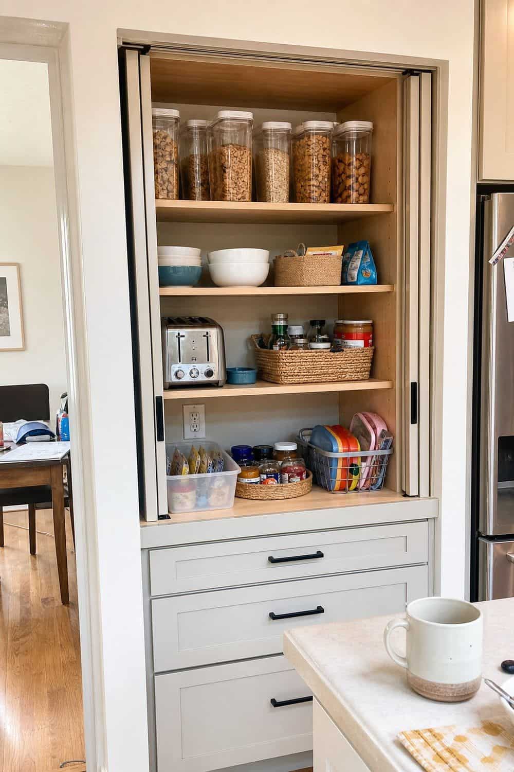 hidden kitchen storage section 10