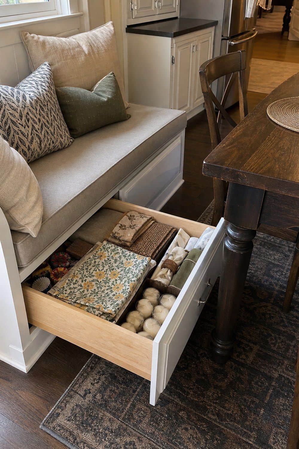 hidden kitchen storage section 14