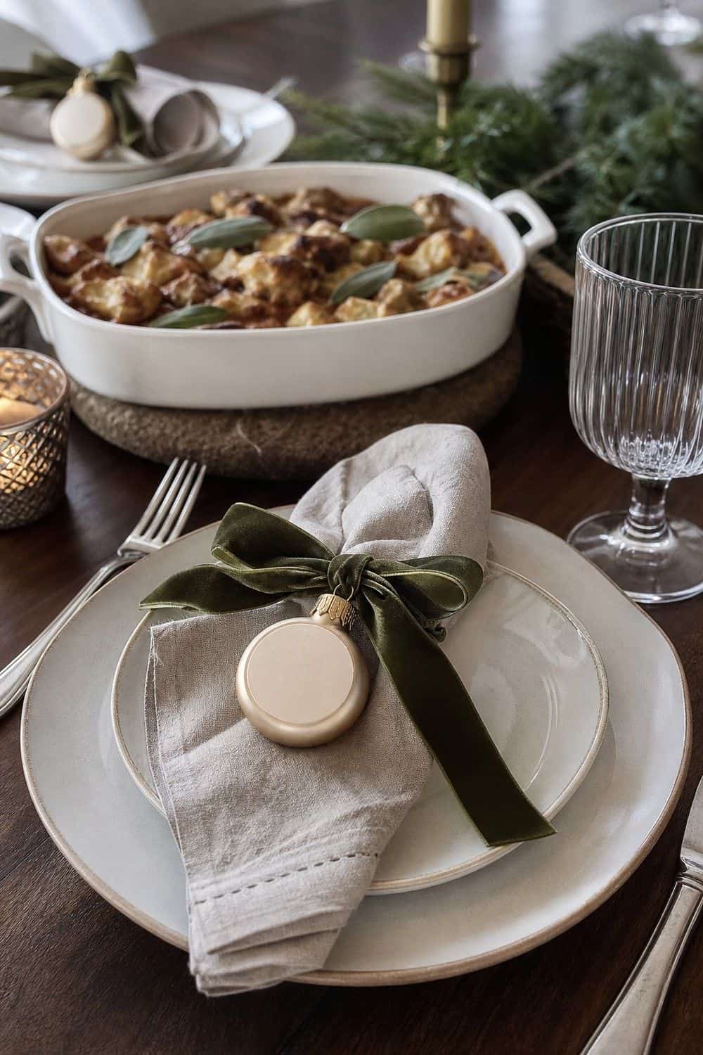 25 Holiday Dinner Party Ideas for Easy Hosting Holiday Signature Tradition setup for an easy holiday dinner party.