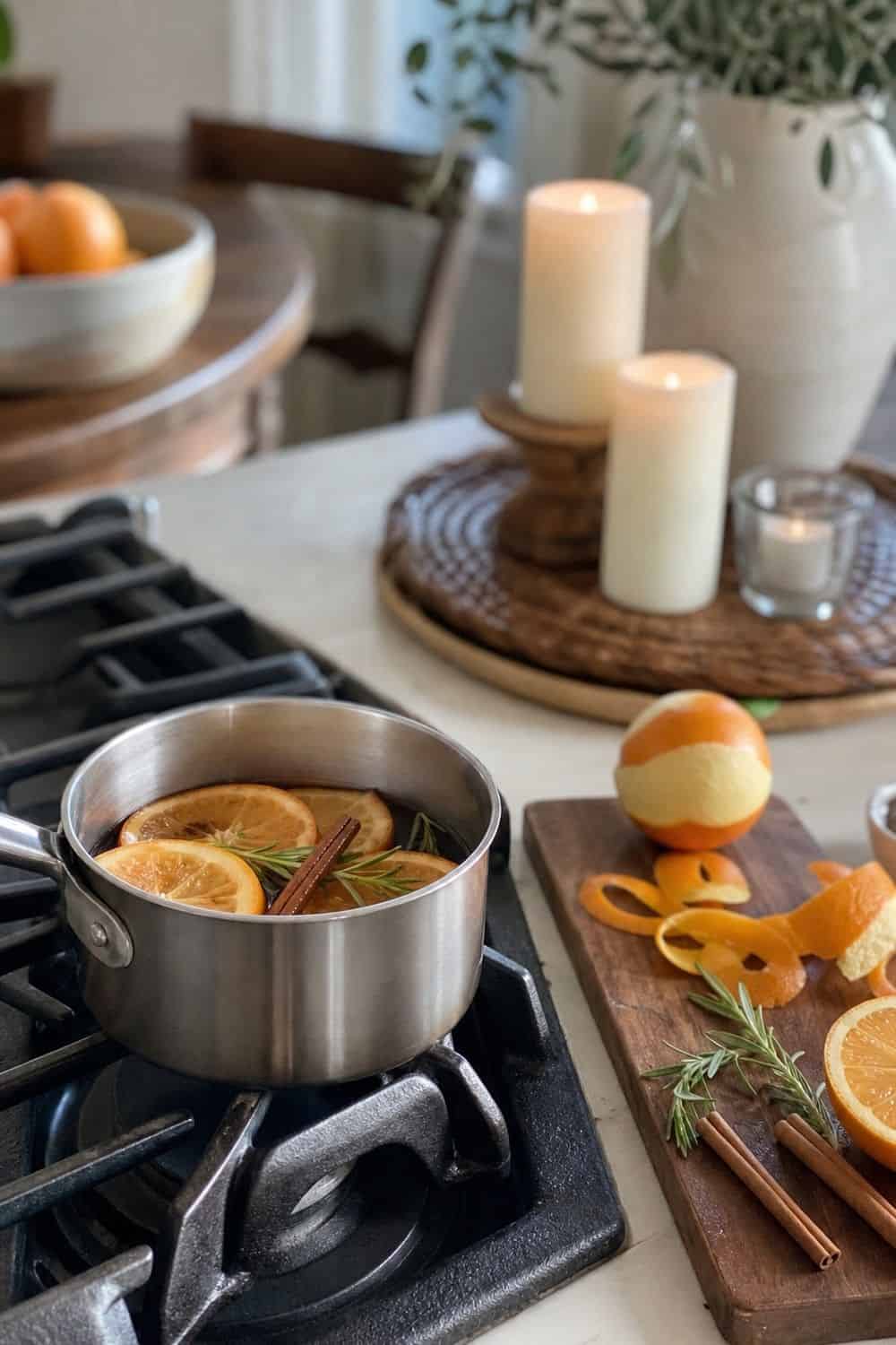 25 Holiday Dinner Party Ideas for Easy Hosting Scent From Food, Not Heavy Candles setup for an easy holiday dinner party.