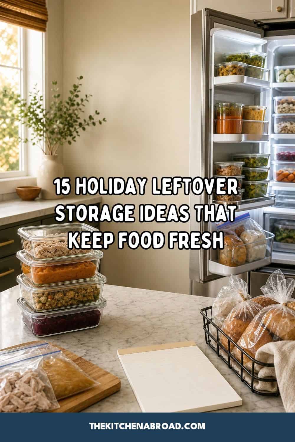 15 Holiday Leftover Storage Ideas That Keep Food Fresh holiday leftover storage pinterest pin