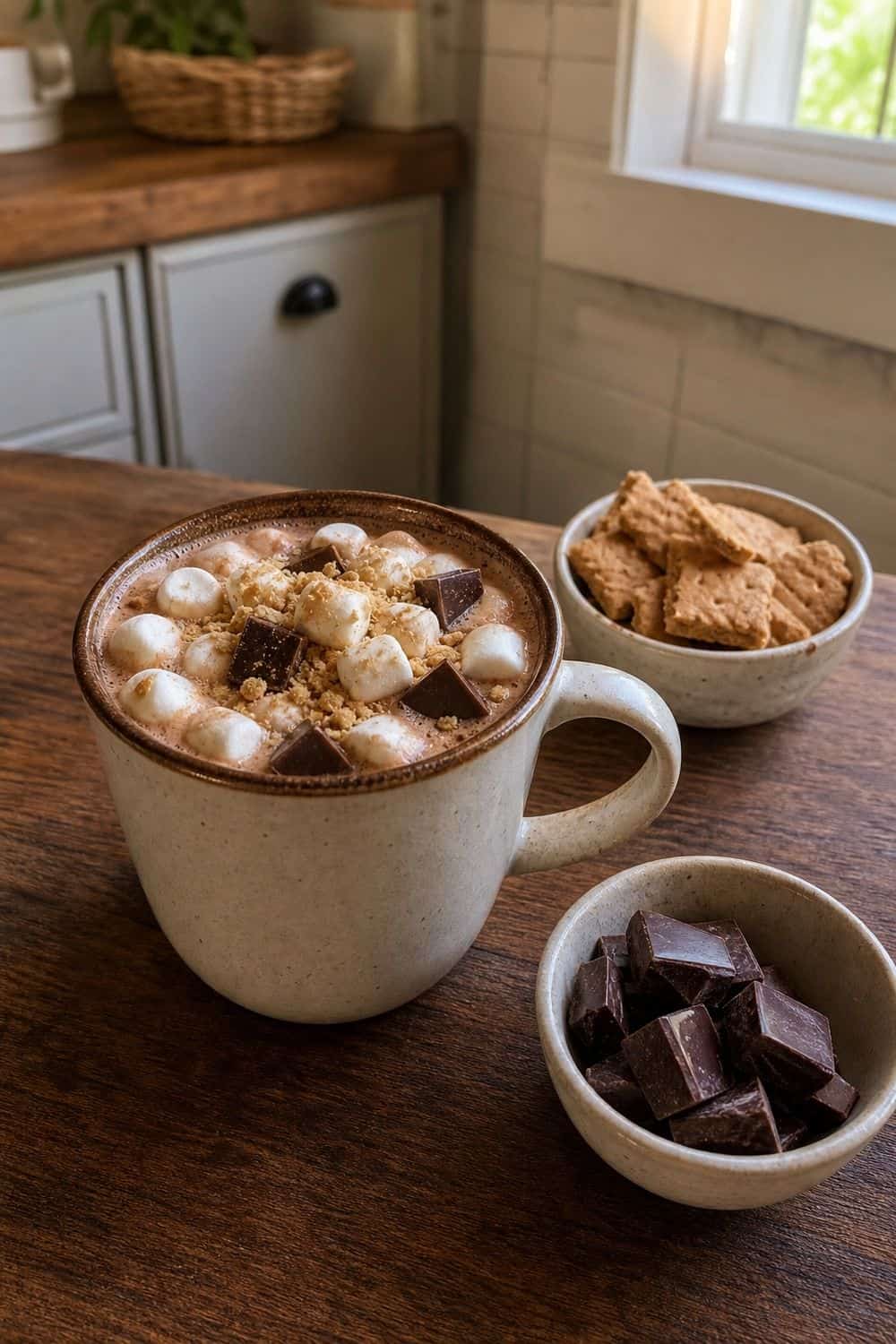 17. Add a S&rsquo;mores Cup Option hot chocolate bar idea