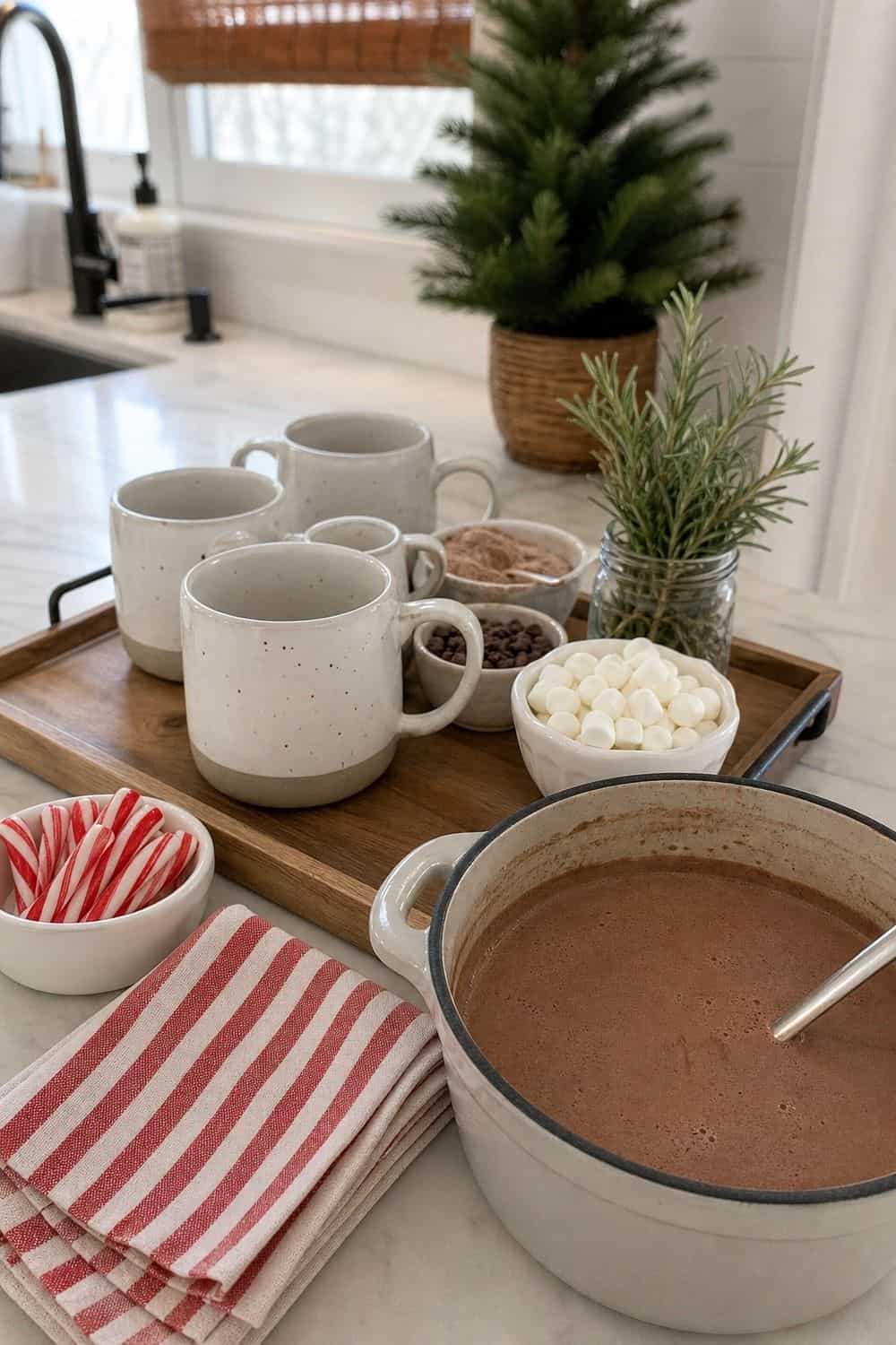 20 Hot Chocolate Station Ideas for Cozy Winter Nights seasonal details without crowding the station setup for a cozy hot chocolate station with practical serving details.