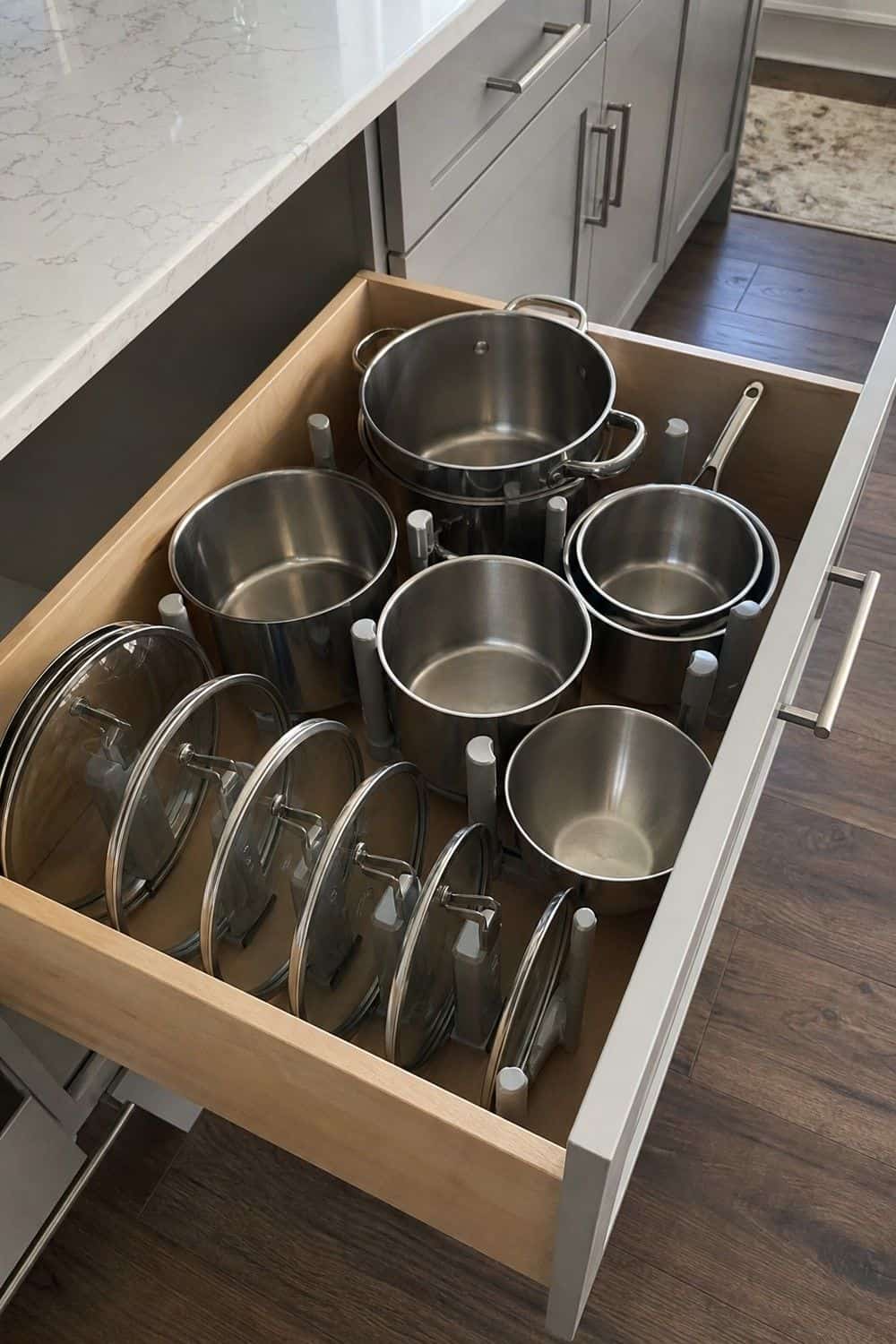 25 IKEA Kitchen Organization Ideas for Smarter Storage 2. Use UPPDATERA Pegs for Pots and Lids