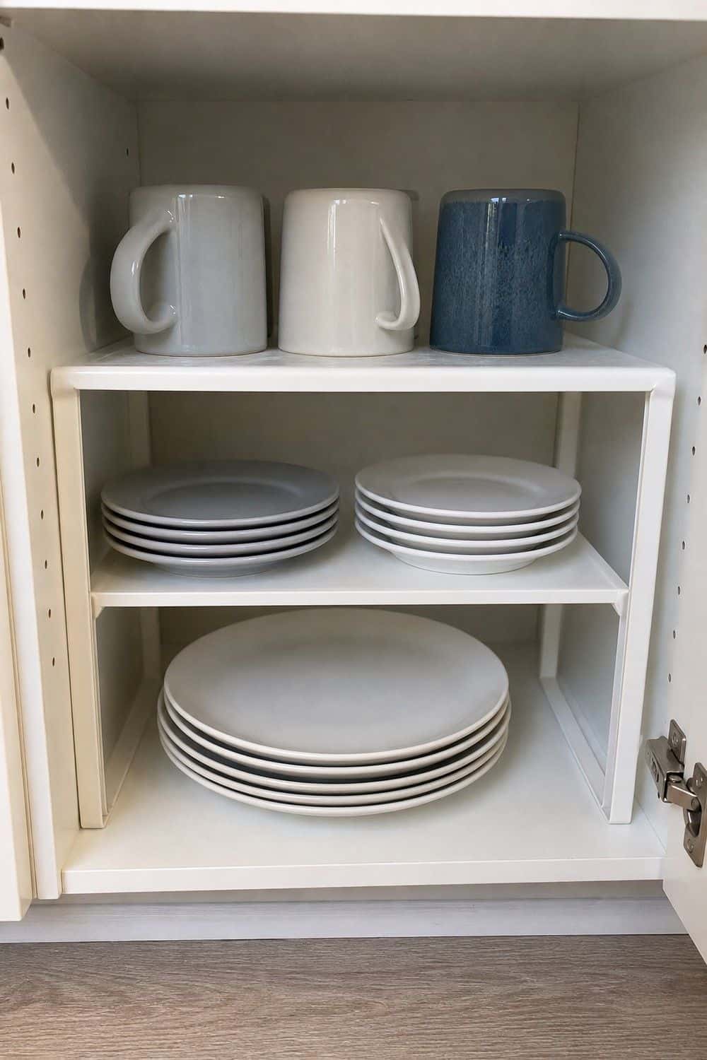 25 IKEA Kitchen Organization Ideas for Smarter Storage 4. Double Cabinet Space With VARIERA Shelf Inserts