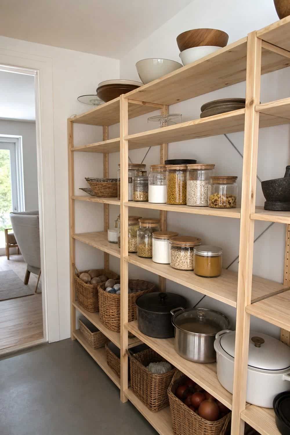 25 IKEA Kitchen Organization Ideas for Smarter Storage 16. Build a Pantry Shelf With IVAR