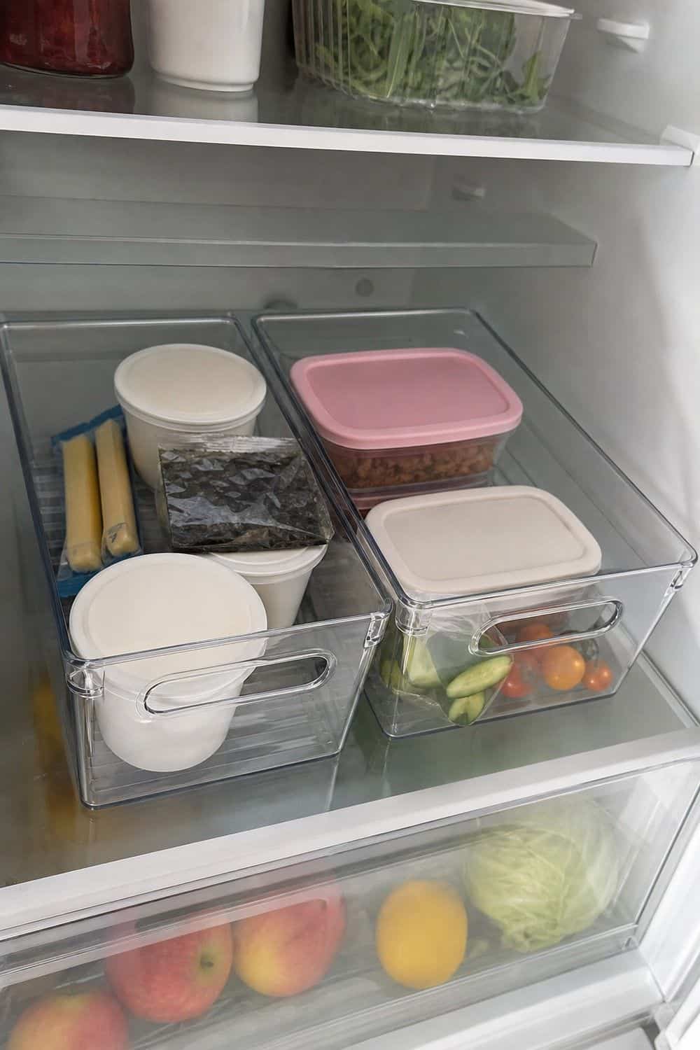 25 IKEA Kitchen Organization Ideas for Smarter Storage 20. Add KLIPPKAKTUS Boxes to the Fridge