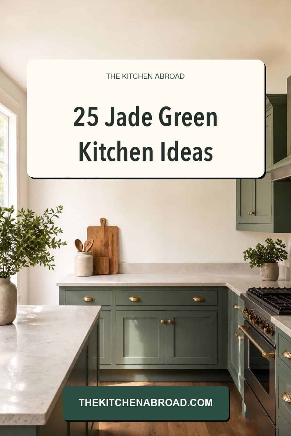 25 Jade Green Kitchen Ideas for Saturated Jewel-Tone Style jade green kitchen ideas pinterest pin