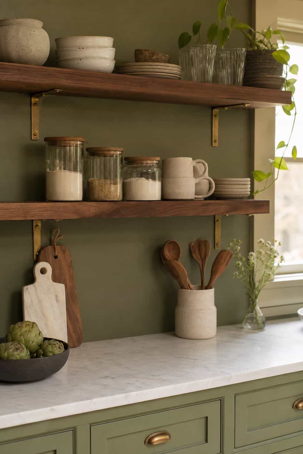 25 Jade Green Kitchen Ideas for Saturated Jewel-Tone Style jade green kitchen ideas section 09
