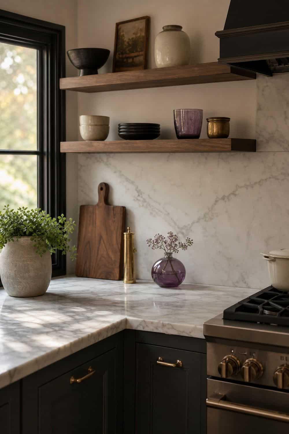 25 Jewel Tone Kitchen Ideas for a Beautiful Kitchen amethyst accents in small doses in a realistic jewel tone kitchen