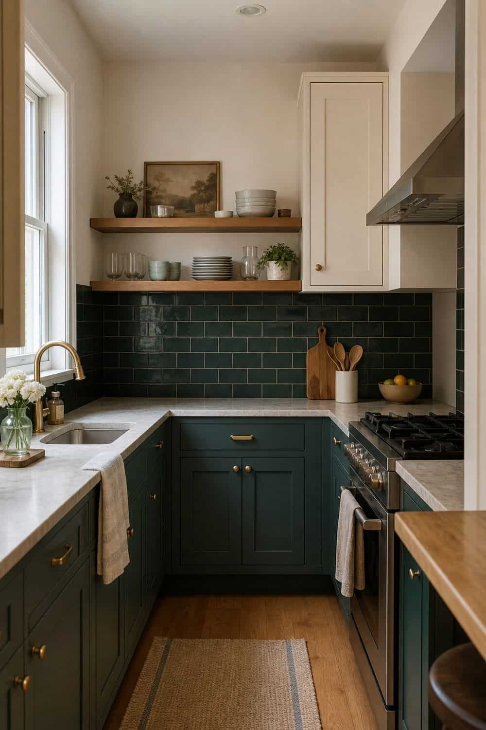 25 Jewel Tone Kitchen Ideas for a Beautiful Kitchen balanced color in compact layouts in a realistic jewel tone kitchen