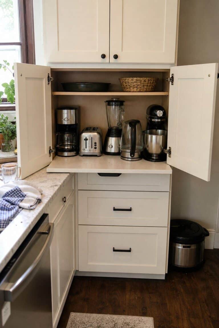 15 Kitchen Appliance Garage Organization Ideas