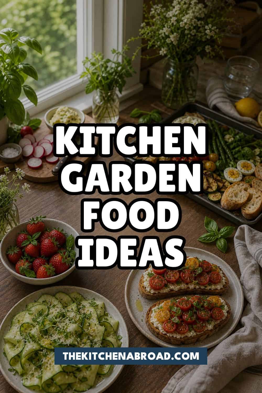Kitchen garden food ideas Pinterest pin