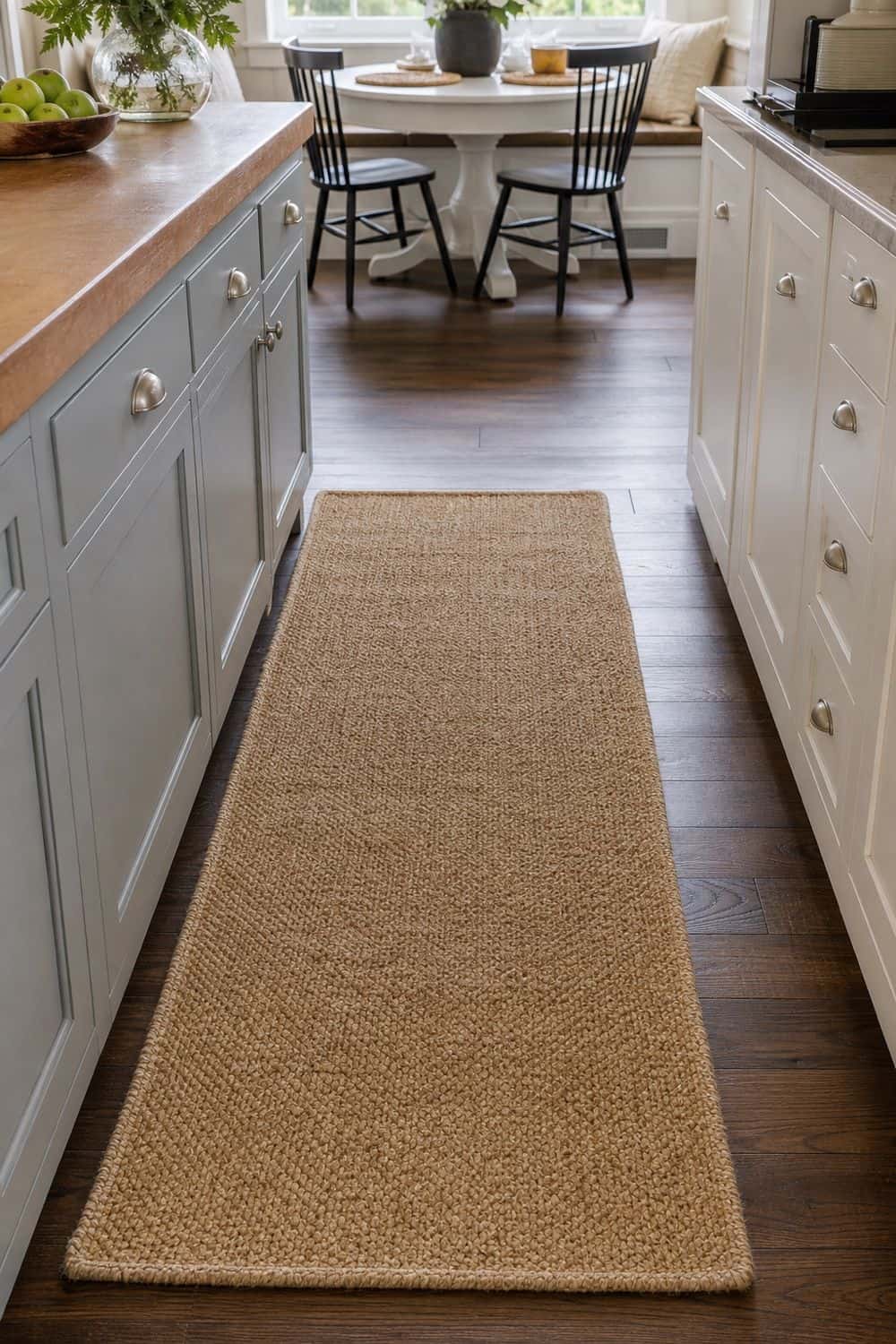 20 Best Kitchen Rugs for a Cozy Kitchen 7. Jute Kitchen Runner for Natural Texture