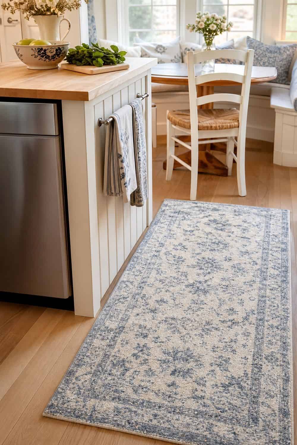 20 Best Kitchen Rugs for a Cozy Kitchen 11. Cottage Kitchen Rug for Soft Pattern