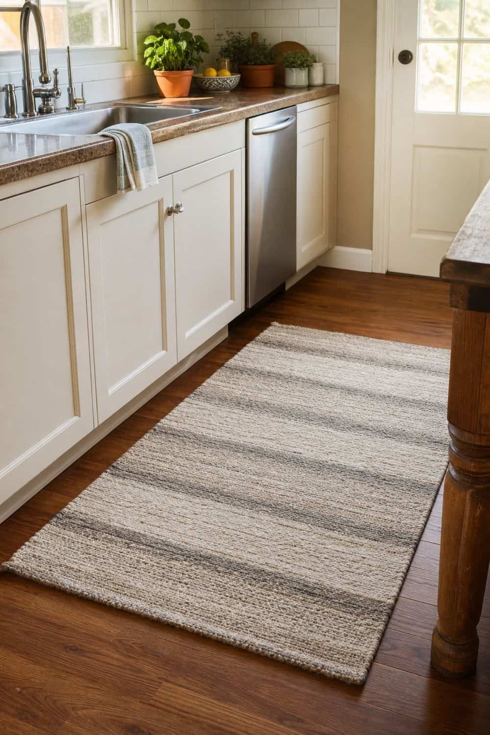 20 Best Kitchen Rugs for a Cozy Kitchen 16. Washable Cotton Kitchen Rug for Softness