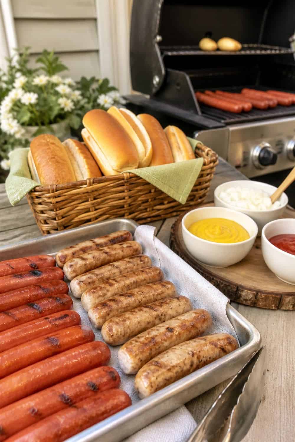 25 Labor Day Cookout Ideas for Easy Hosting 3. Hot Dogs or Bratwurst as the Easy Backup for 25 labor day cookout ideas for easy hosting