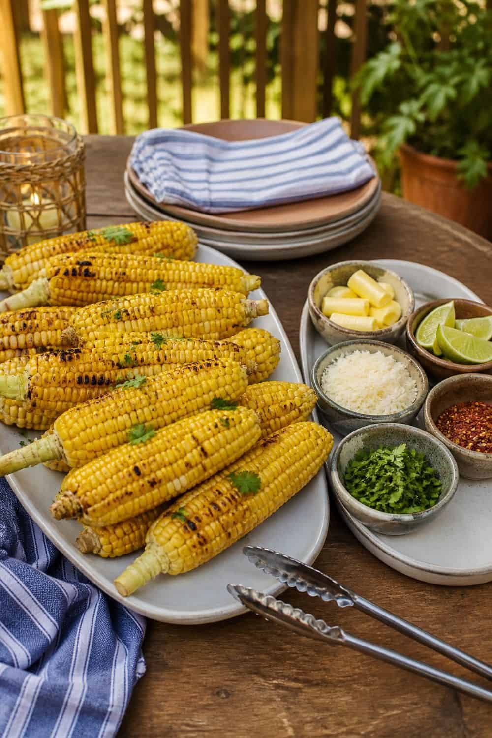 25 Labor Day Cookout Ideas for Easy Hosting 6. Corn on the Cob With a Small Topping Tray for 25 labor day cookout ideas for easy hosting
