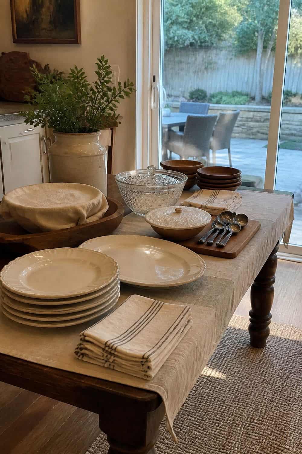 25 Labor Day Cookout Ideas for Easy Hosting 23. Indoor Backup Table Ready for 25 labor day cookout ideas for easy hosting