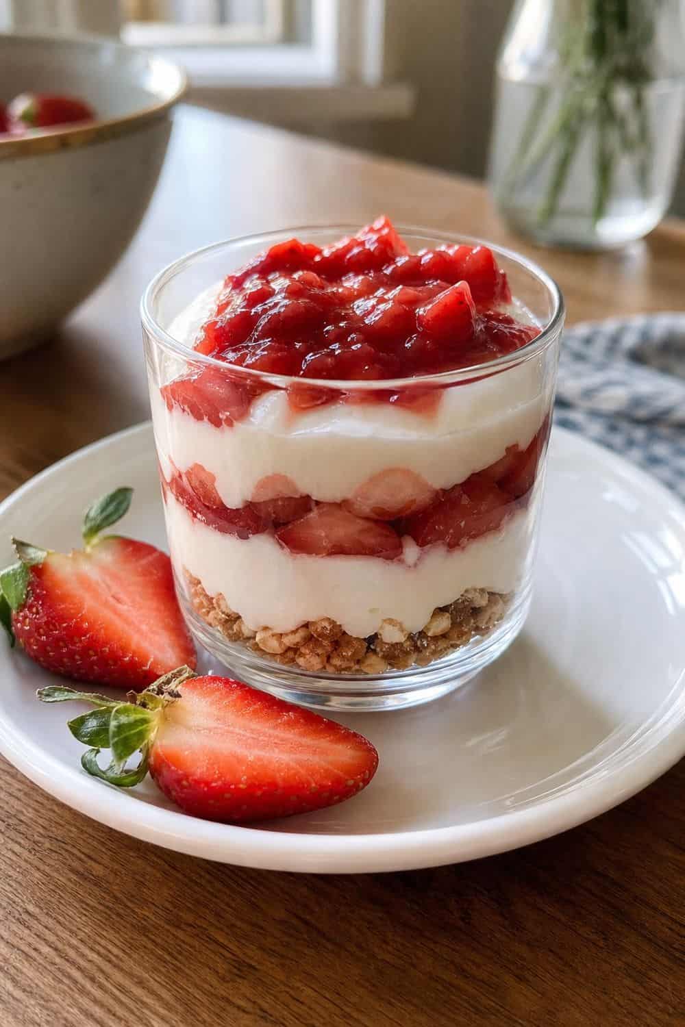 15 Little Treat Plate Ideas for Cozy Food Moments 8. Strawberry Pretzel Cream Cup