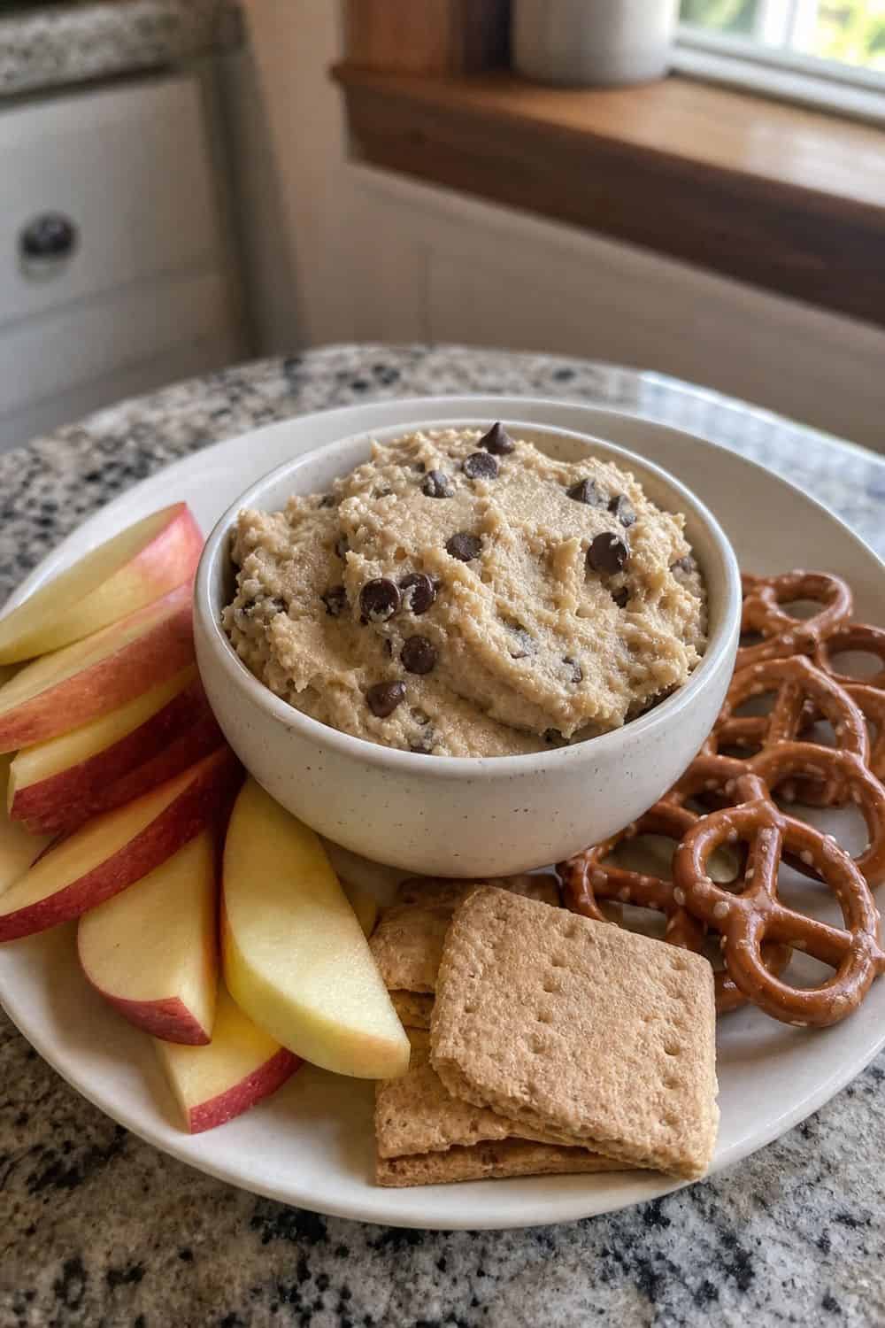 15 Little Treat Plate Ideas for Cozy Food Moments 12. Protein Cookie Dough Dip Plate