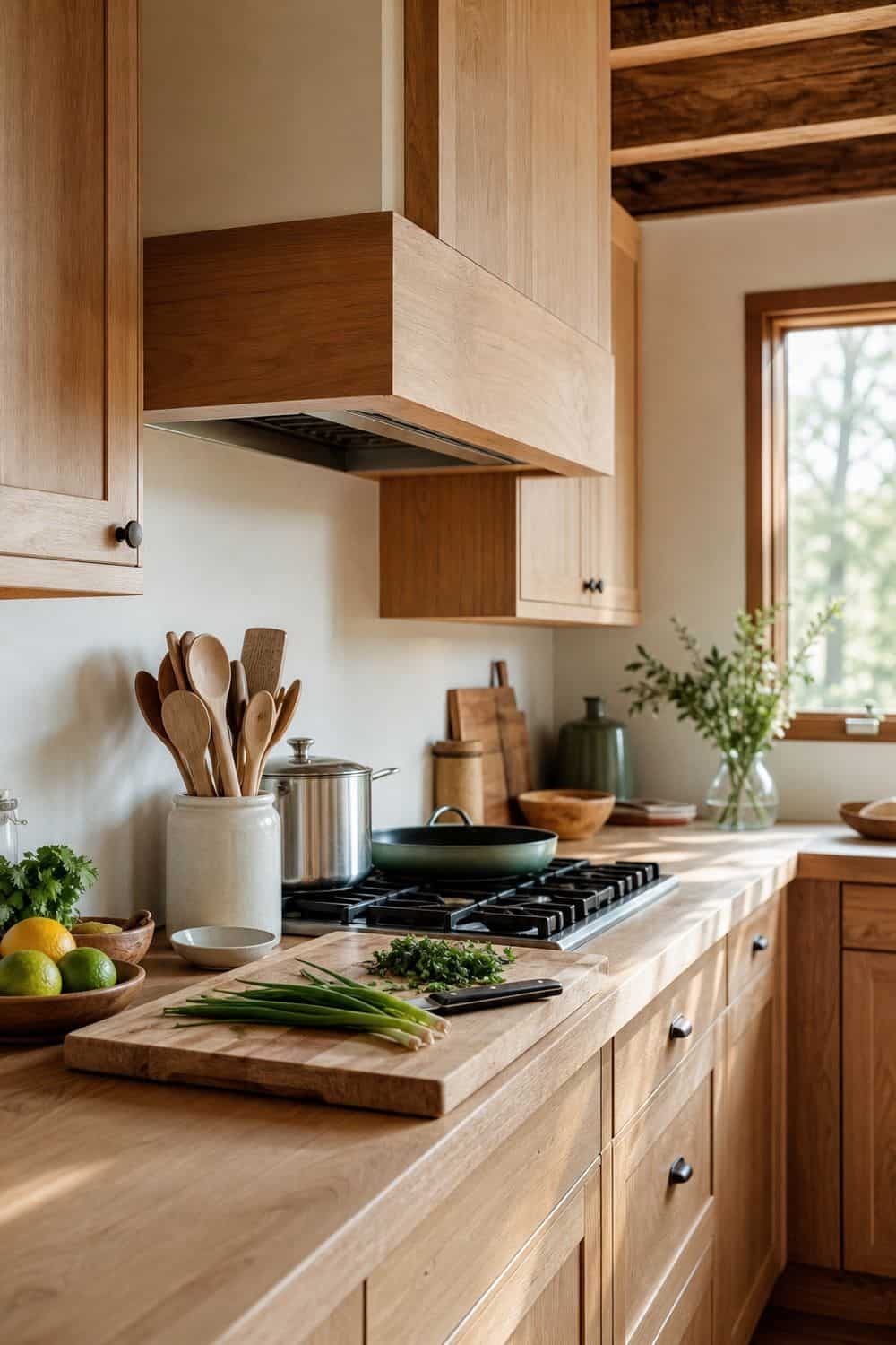 25 Natural Wood Kitchen Ideas for Warm Texture natural wood kitchen ideas section 25