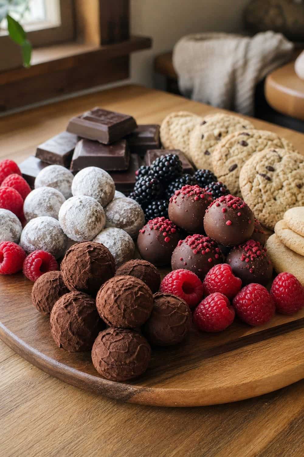 20 New Year's Eve Dessert Board Ideas for Easy Hosting New Year's Eve dessert board idea with add chocolate truffles in small clusters
