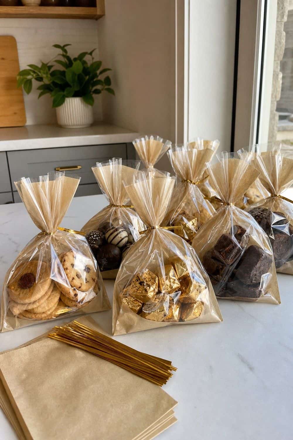 20 New Year's Eve Dessert Board Ideas for Easy Hosting New Year's Eve dessert board idea with pack leftover sweets into goody bags