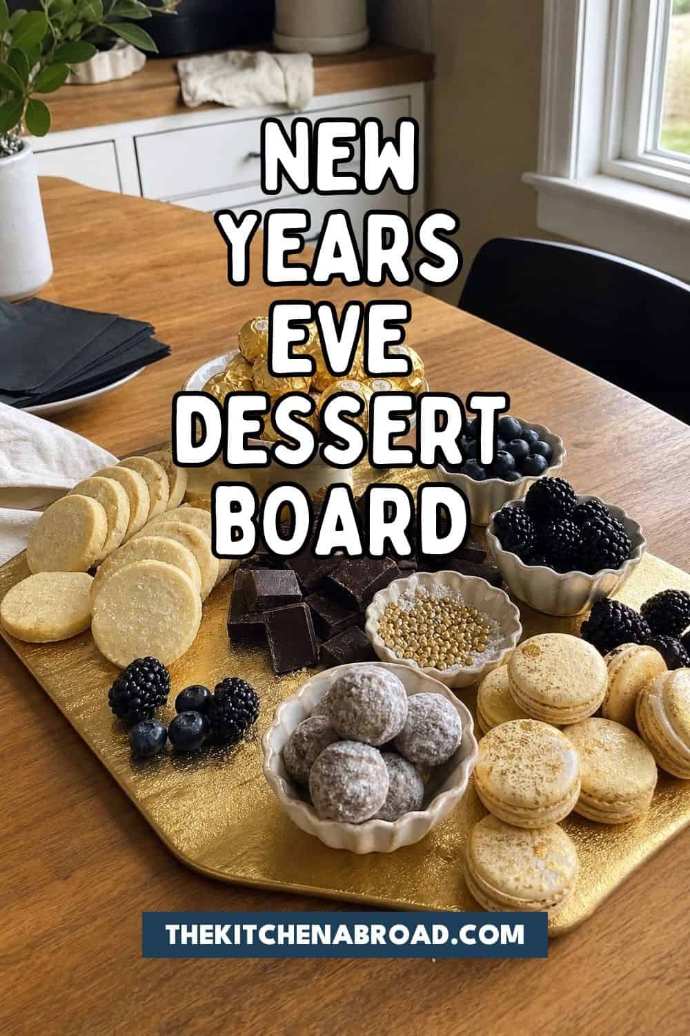 20 New Year's Eve Dessert Board Ideas for Easy Hosting New Year's Eve dessert board ideas Pinterest pin