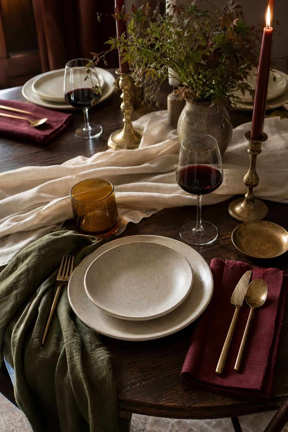 25 Old-World Dinner Party Ideas for Easy Hosting old world dinner party ideas 02 build the palette from stone wood brass and wine
