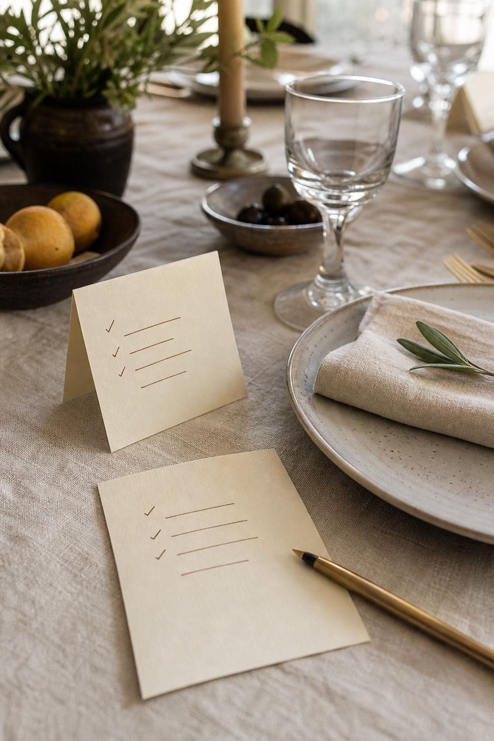 25 Old-World Dinner Party Ideas for Easy Hosting old world dinner party ideas 17 add handwritten menu cards or place cards