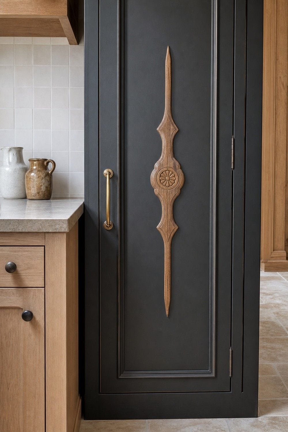 25 Old-World Kitchen Ideas for Rich, Timeless Character 21. Cut-Out or Decorative Cabinet Details