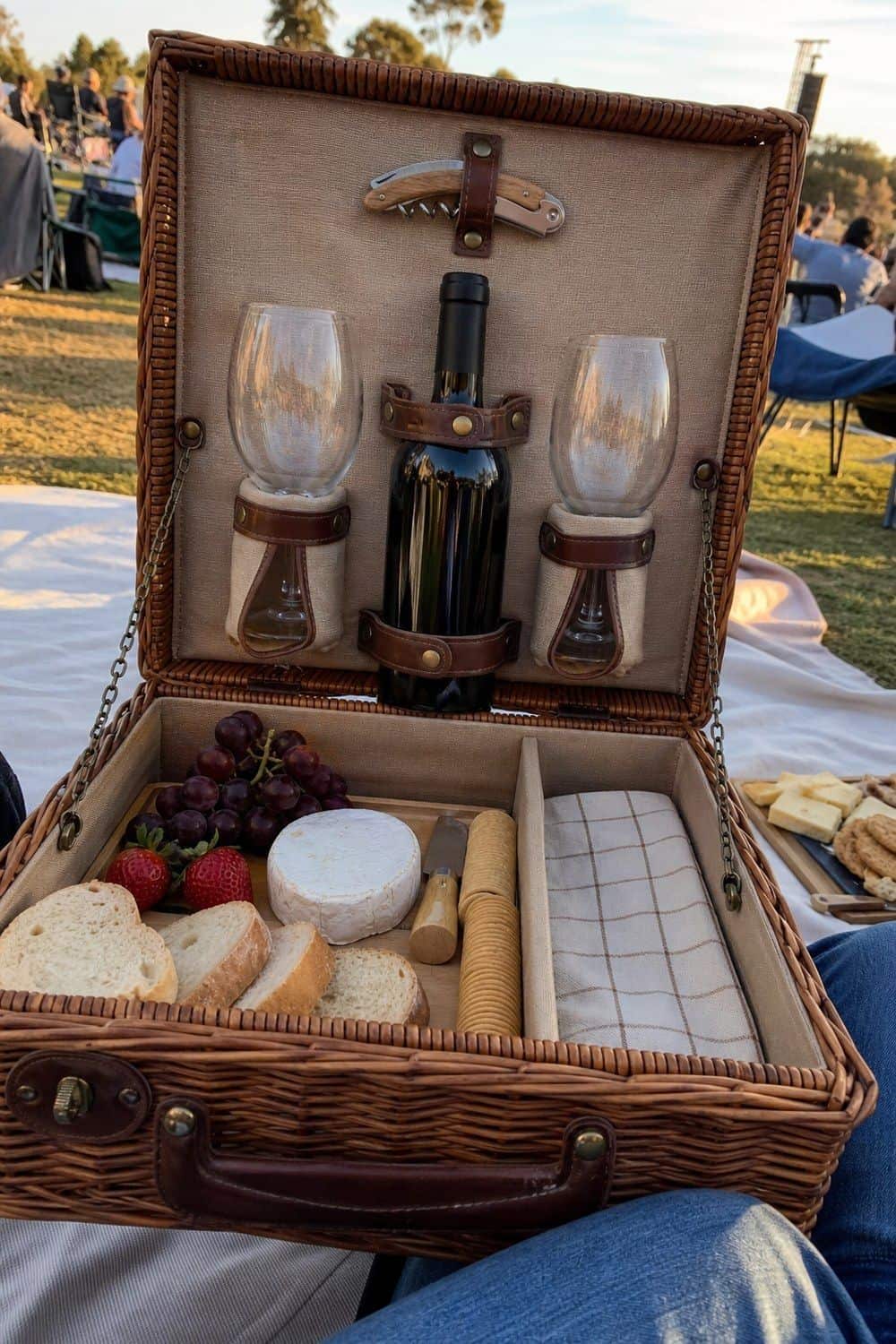 20 Best Picnic Baskets and Coolers Worth Buying picnic baskets and coolers section 09 wine picnic basket for bottle and glass storage