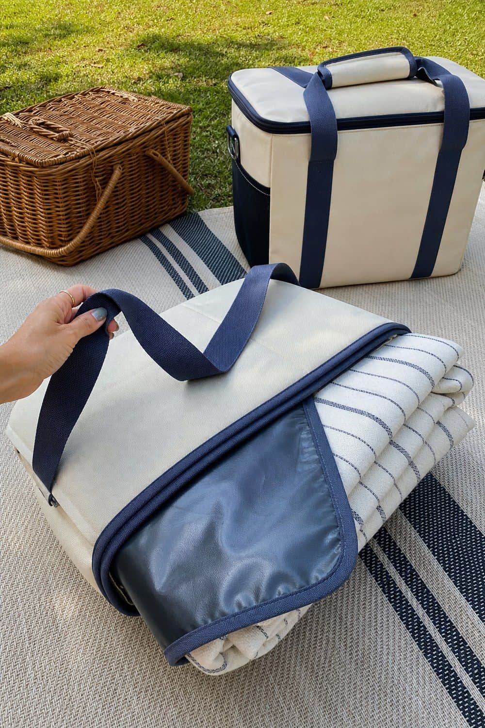 20 Best Picnic Baskets and Coolers Worth Buying picnic baskets and coolers section 13 picnic blanket tote for ground setup